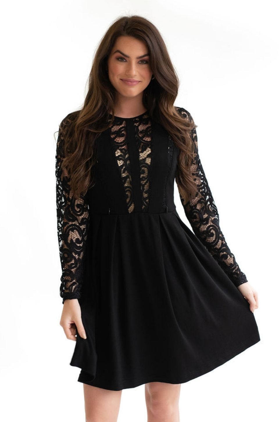 Black Lace Nursing Dress Black Lace Nursing Dress