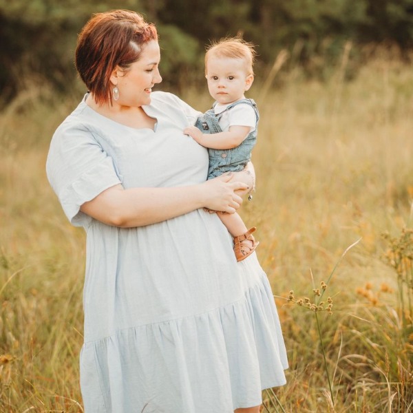 Nursing dresses are one gift idea for Mother's Day for breastfeeding moms
