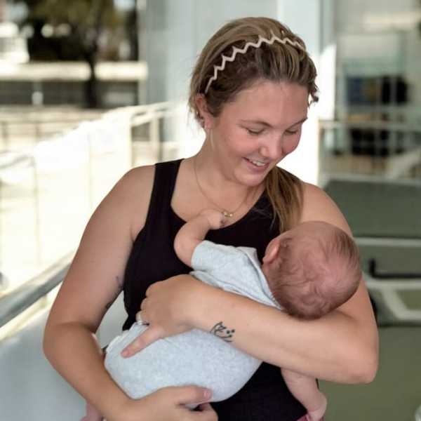 Mom breastfeeding her child 