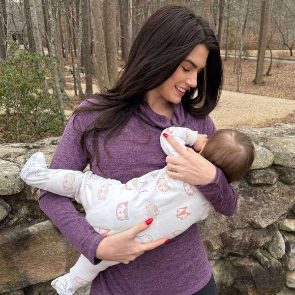 Mom nursing her baby