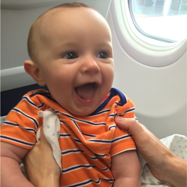 Baby on plane