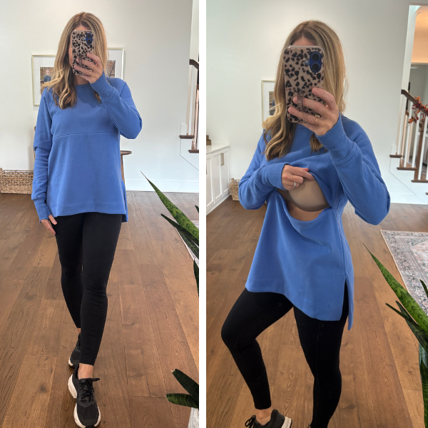 nursing sweatshirt for moms