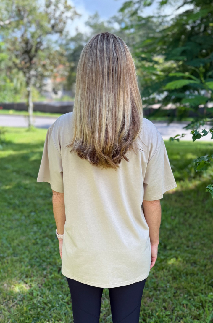 Nursing shirt tan 