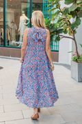 Nursing dress with floral pattern