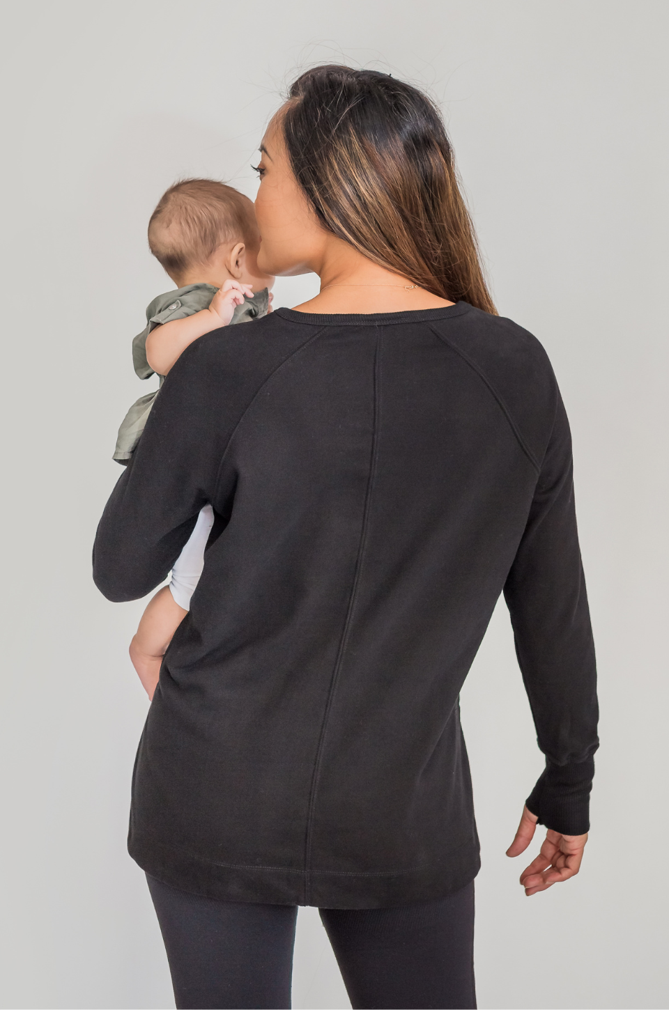 Yoga tunic for breastfeeding
