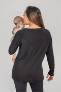 Yoga tunic for breastfeeding