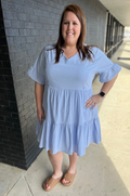 nursing dress blue