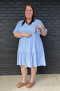nursing dress blue