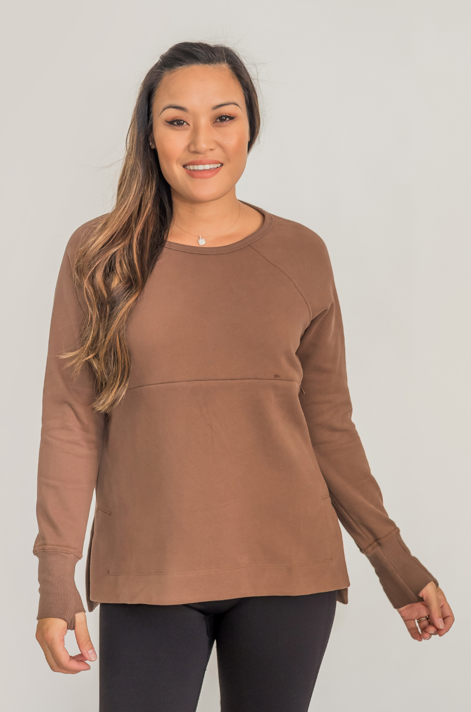 Brown yoga tunic