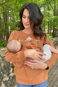 Camel mama nursing sweatshirt