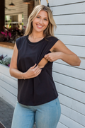 Nursing cap sleeve top