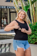 cotton ribbed nursing tank for moms
