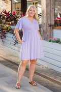 Lilac nursing dress