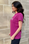 Mama nursing shirt in berry