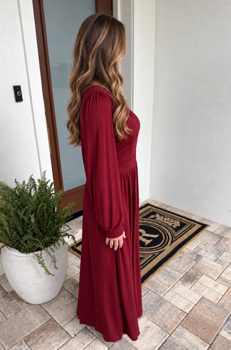Holy Grail Nursing Midi-Maxi Dress - Spiced Wine
