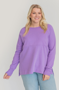 Purple yoga nursing tunic