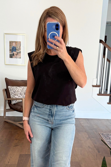 black nursing top
