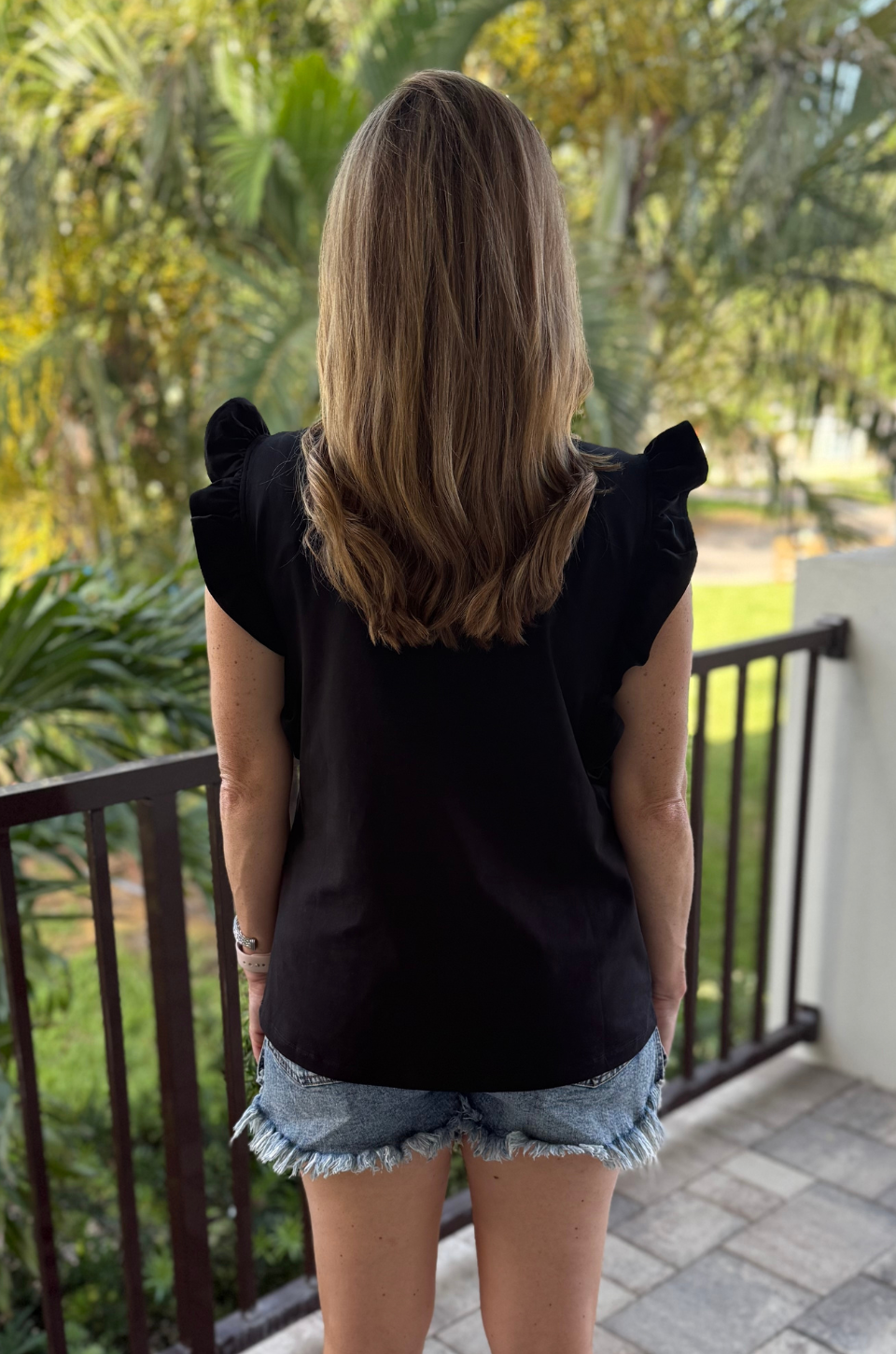 black nursing top for work