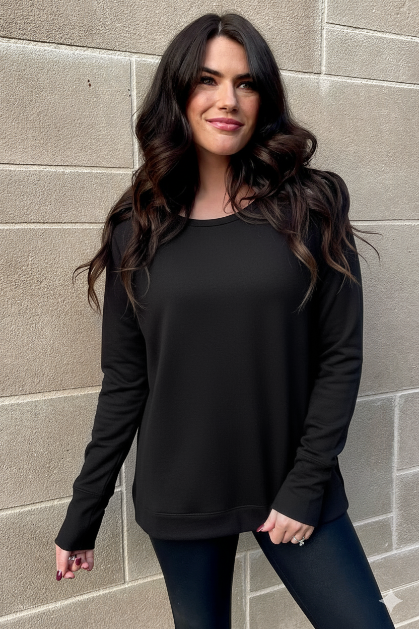 zipper nursing hoodie black
