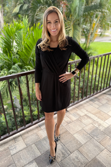 short black nursing dress