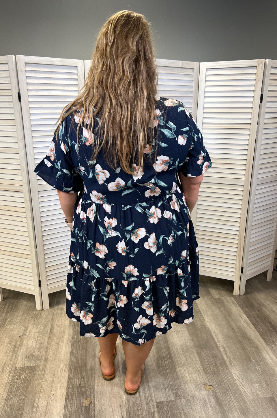 Floral Nursing Dress With Pockets -Bell Sleeve- Navy Floral 2.0 | Breastfeeding Clothing | Floral Nursing Dress With Pockets -Bell Sleeve- Navy Floral 2.0 | Breastfeeding Clothing |