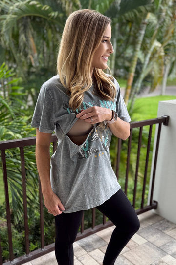 cool graphic tee for breastfeeding moms