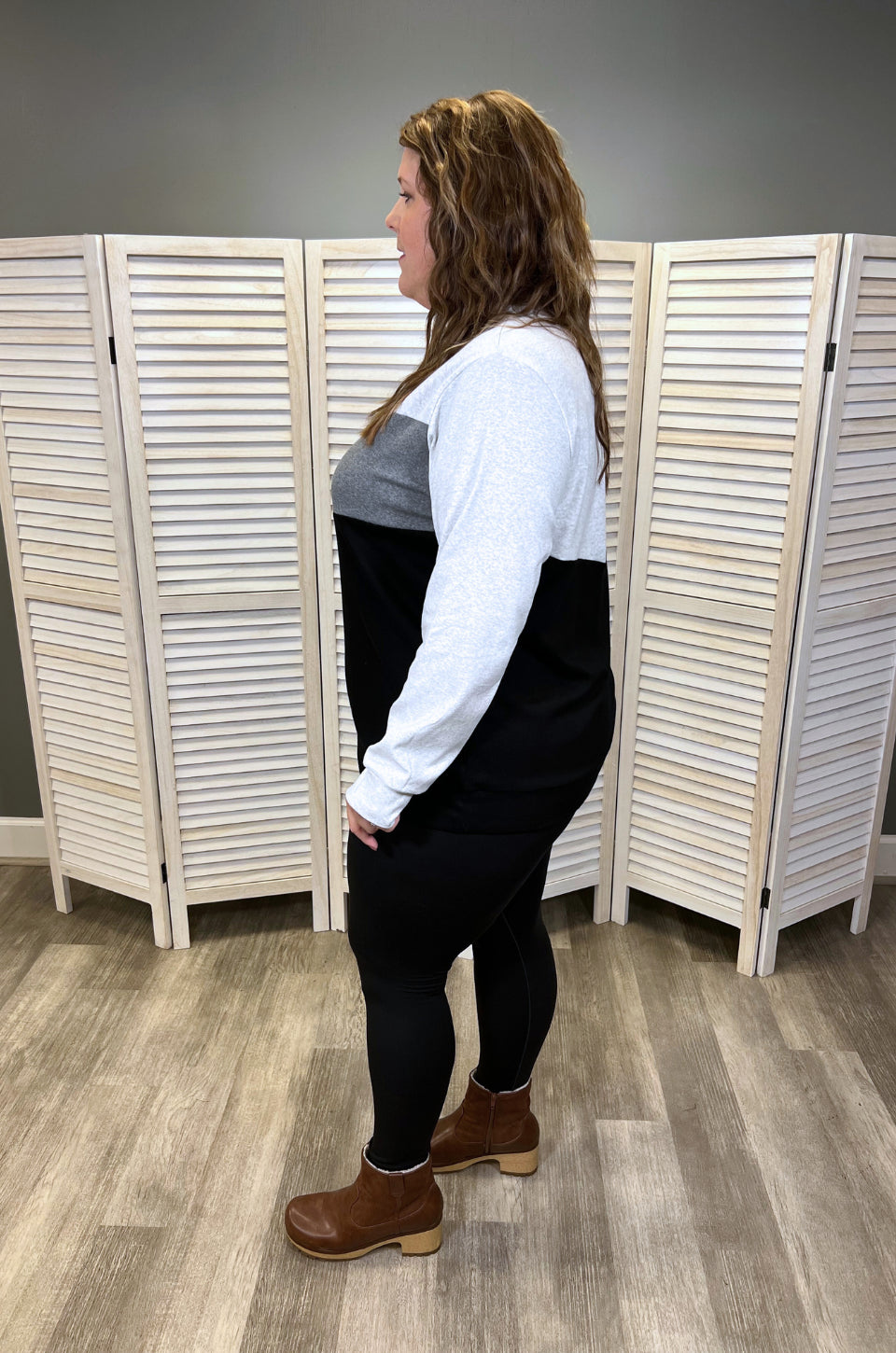 Nursing Sweatshirt for Breastfeeding Sweetheart Gray