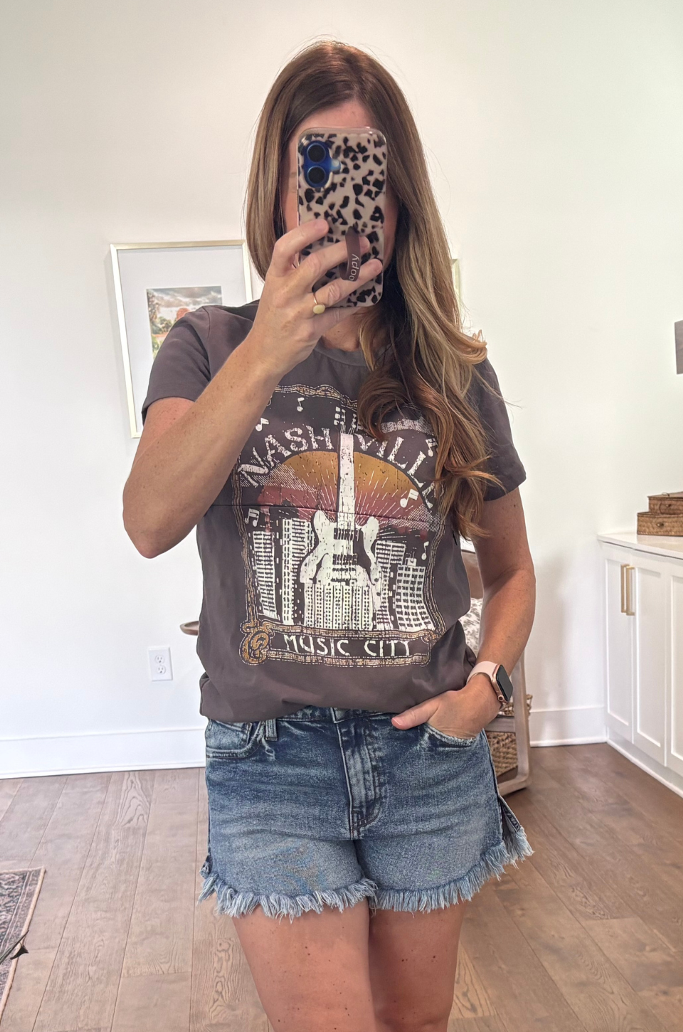 Cotton "Nashville" Nursing T-Shirt- Gray 2.0