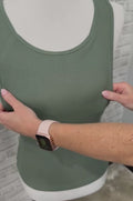 Ribbed nursing tanks