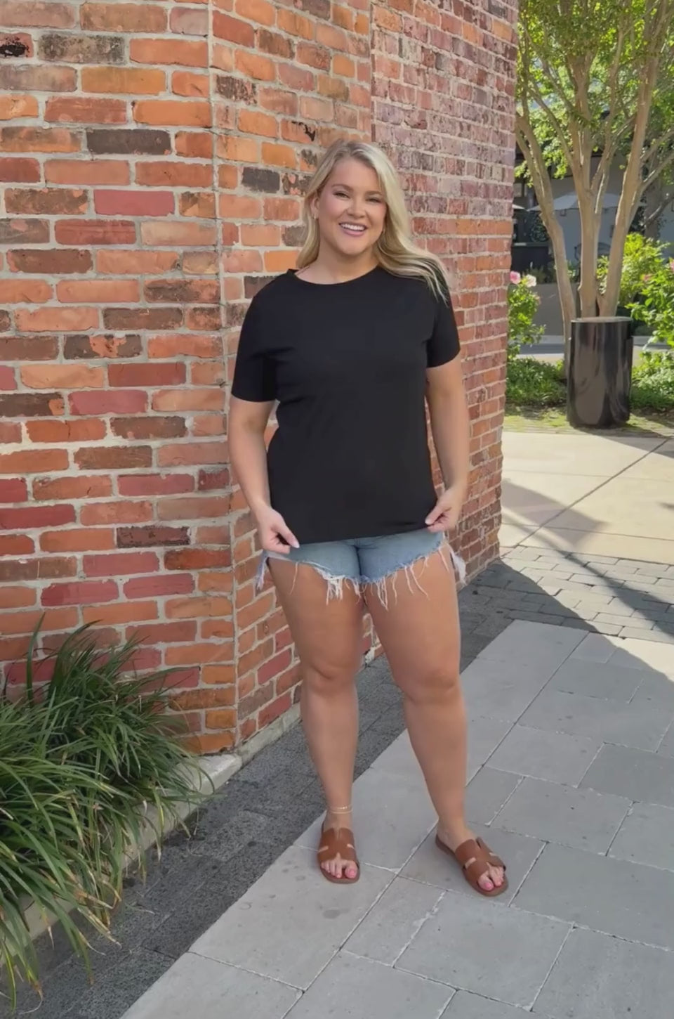 Classic black nursing tee