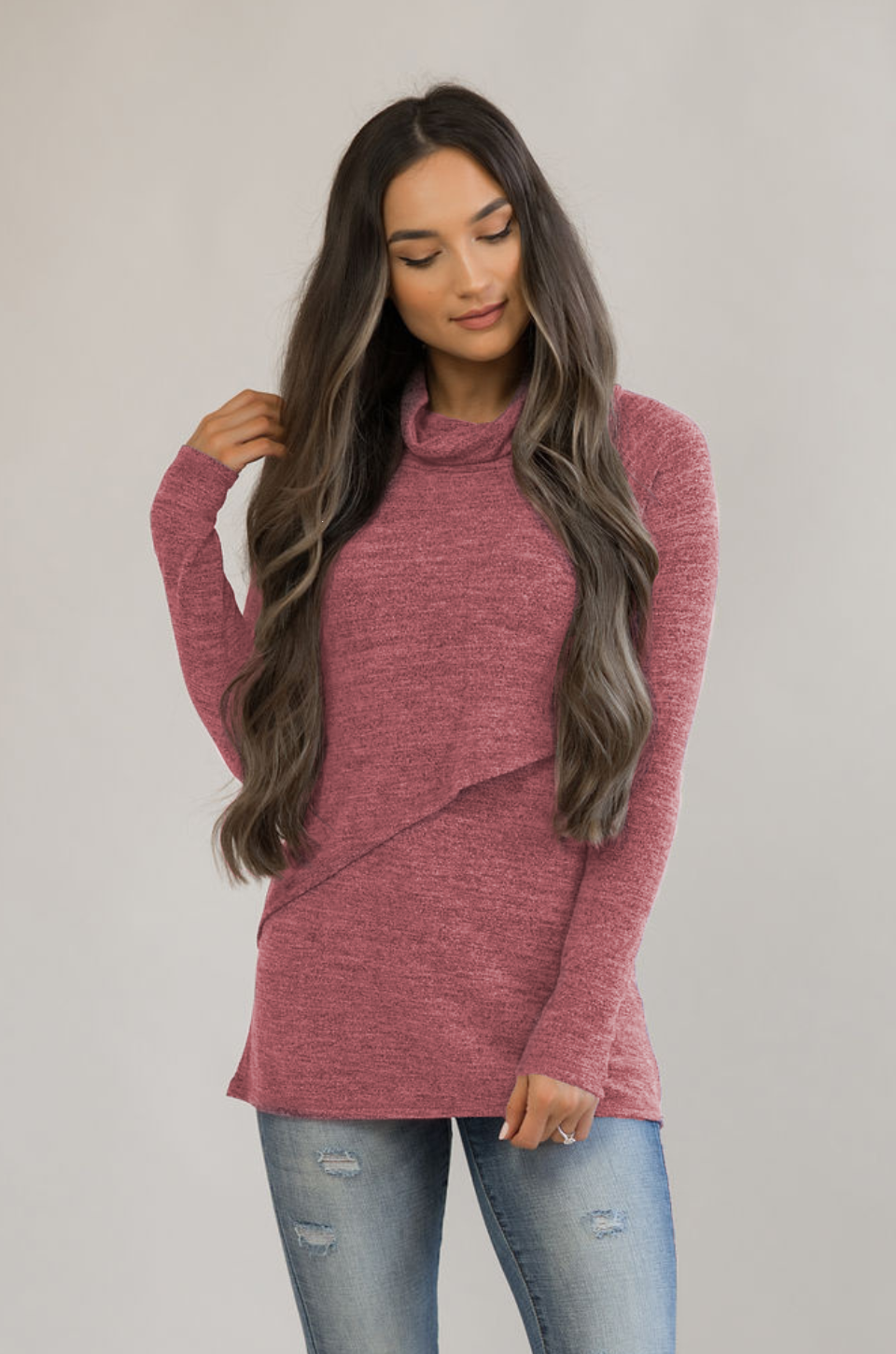 red nursing sweater
