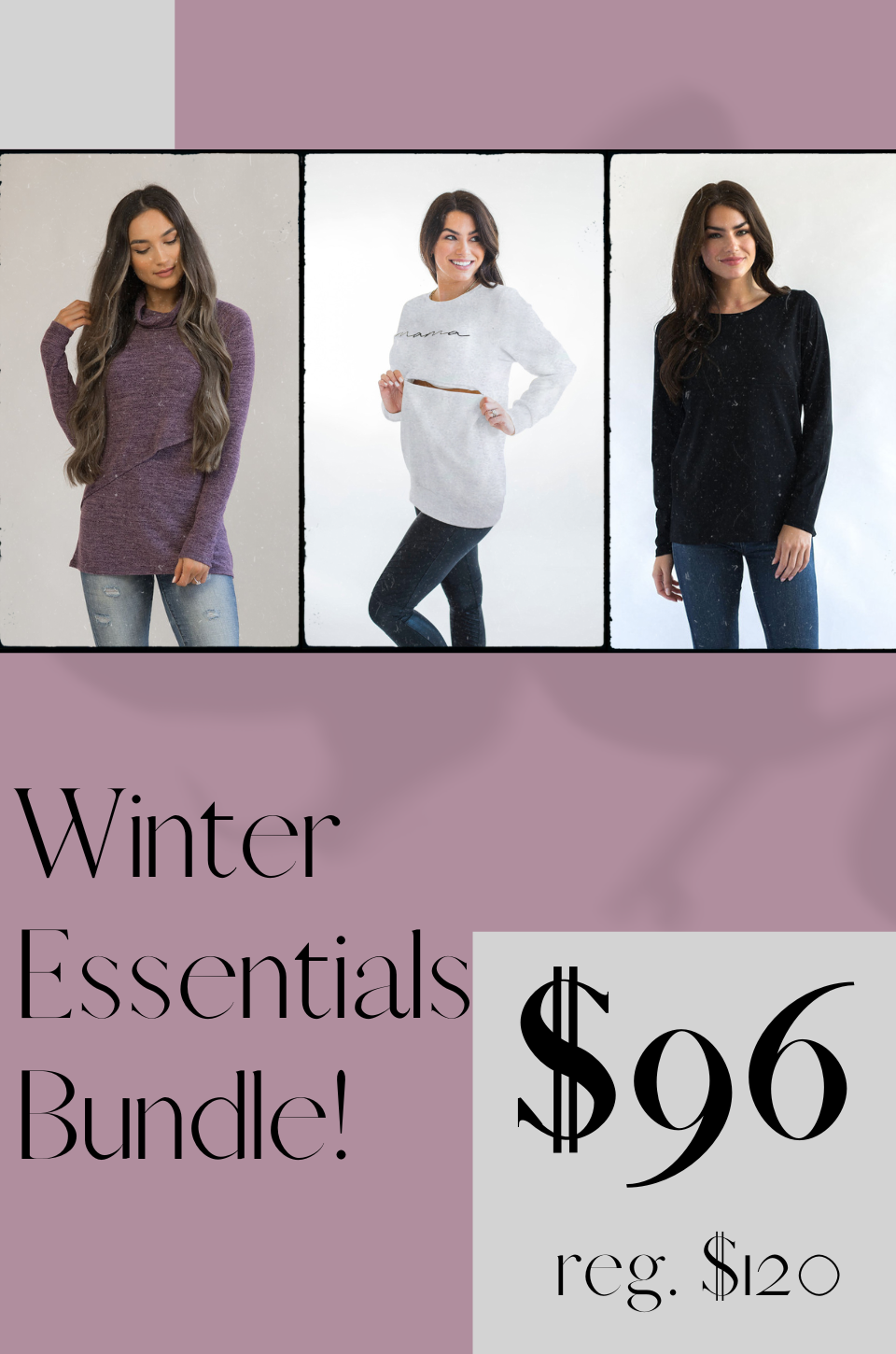 nursing clothes for winter breastfeeding