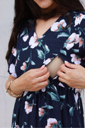 nursing dress with flowers