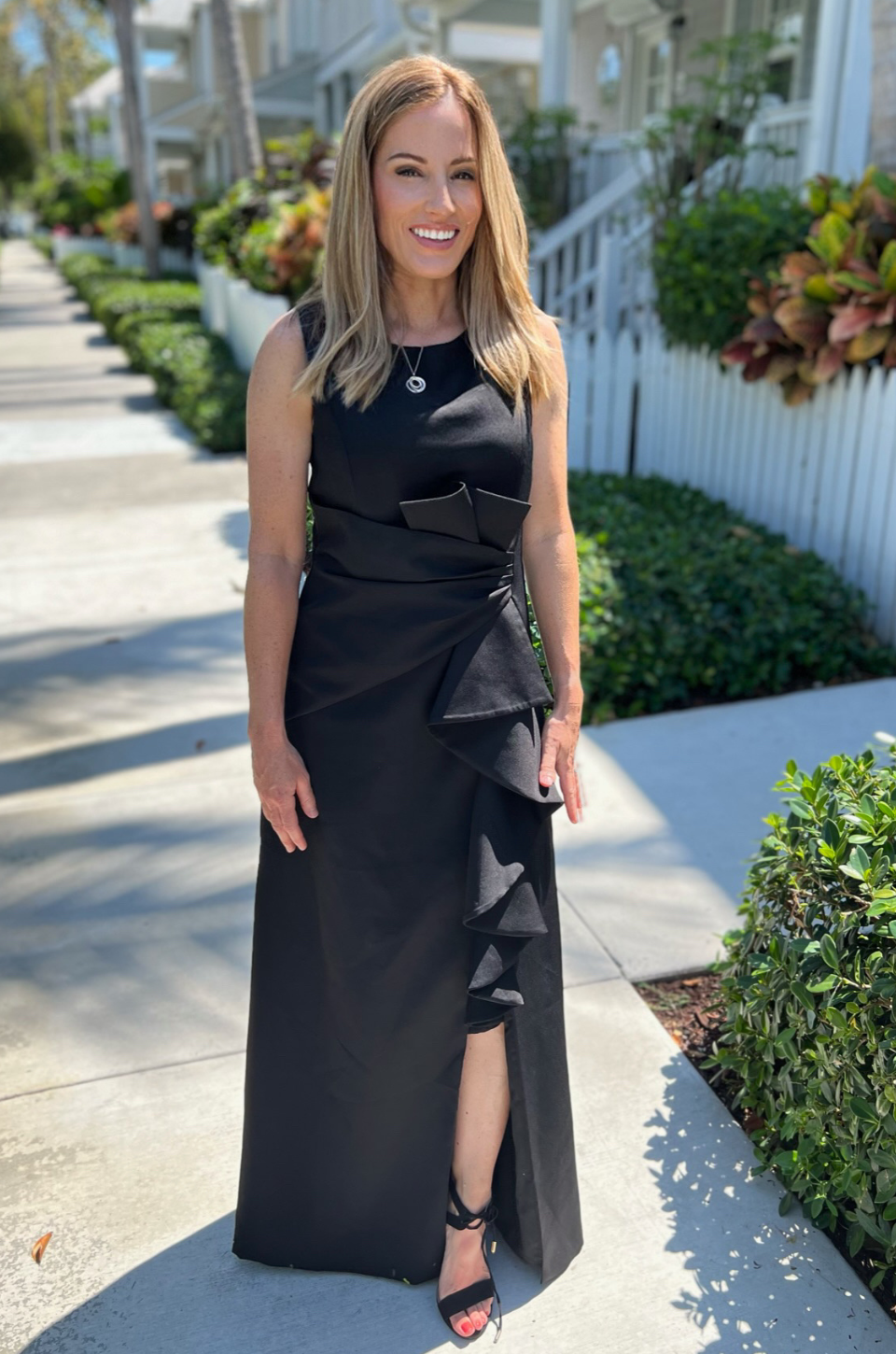 Formal Side Slit Nursing Maxi -Hidden Zippers - Black Satin Formal Side Slit Nursing Maxi -Hidden Zippers - Black Satin