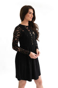 Black Lace Nursing Dress