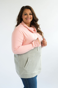 Plus size nursing tops pink