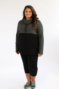 Plus Size Nursing Hoodie Black