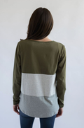 olive green nursing top
