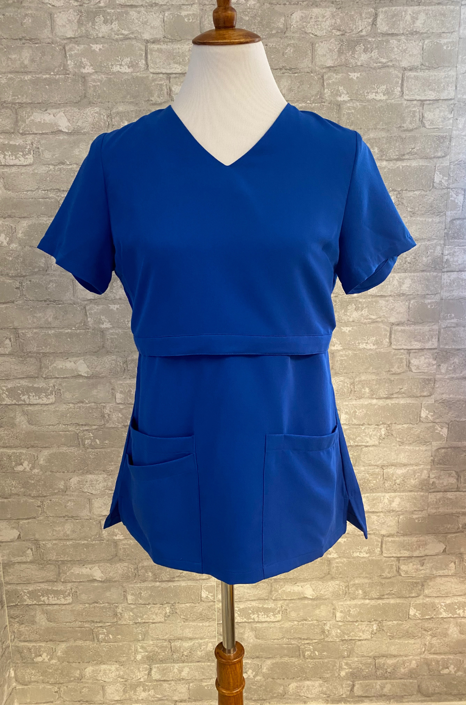 Nursing Scrubs Top For Breastfeeding - Royal Blue Nursing Queen Nursing Scrubs Top For Breastfeeding - Royal Blue Nursing Queen