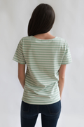 Striped Nursing Tee Back 